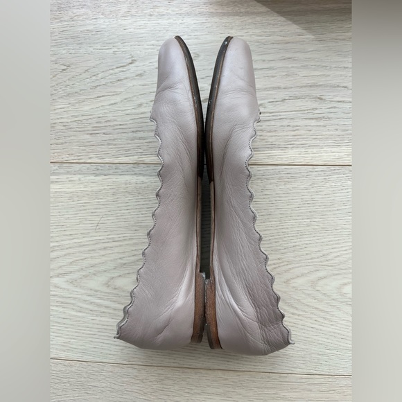 Chloe Pink Lauren Ballet Flats Size 37.5 - Picture 3 of 4